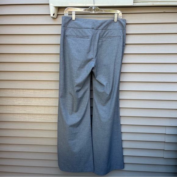 NWOT gray sailor pleated flare pants size 6L - Picture 3 of 14